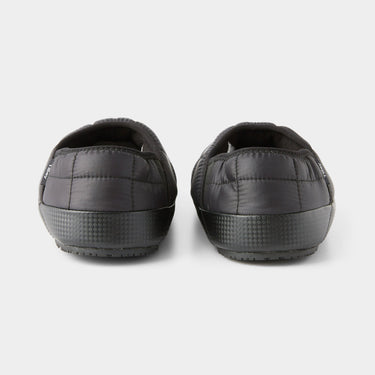 Black Puffer Slipper back view