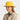 Yellow Tilley Rain Hat side view on model
