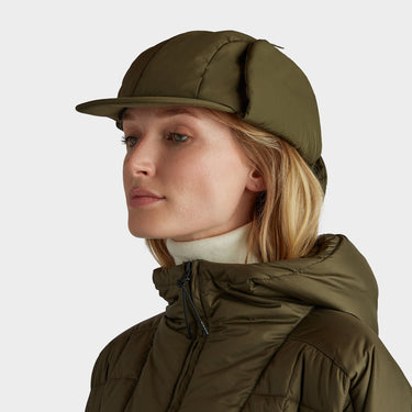 Olive Arctic Aviator side view flaps up on model