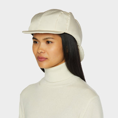 Ecru Arctic Aviator side view flaps up on model