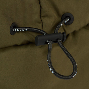 Olive Arctic Aviator bungee cord close up