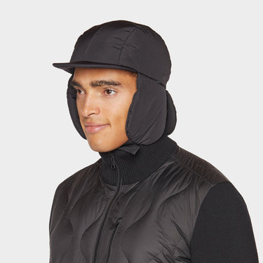 Black Arctic Aviator side view flaps down on model 2