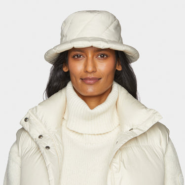 Ecru Abbott Bucket front view on model