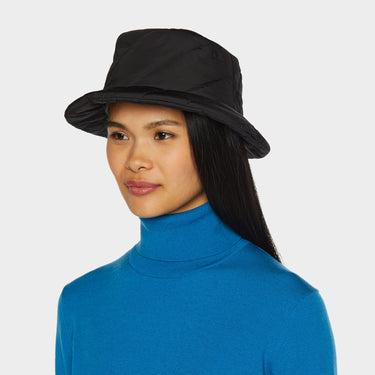 Black Abbott Bucket side view on model