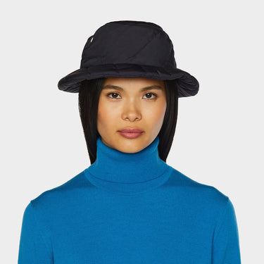 Navy Abbott Bucket front view on model