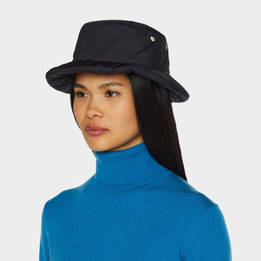 Navy Abbott Bucket side view on model