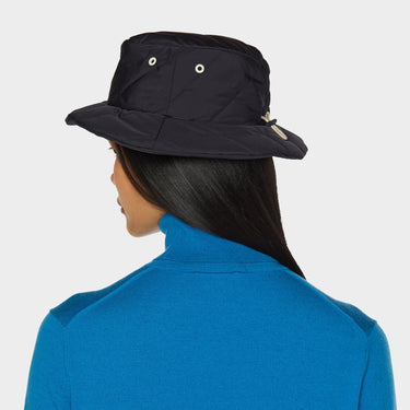 Navy Abbott Bucket side back view on model