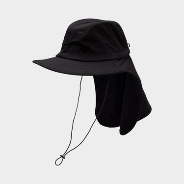 Black Ultralight Cape Sun Hat side view