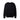 Black Men's Extra Fine V-Neck back view
