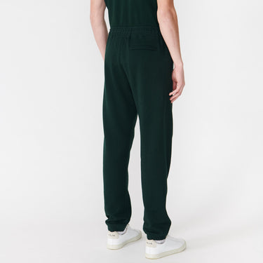 Dark Green Men's Organic French Terry Jogger side back view on model