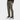 Dark Green Wool Tech Trouser side view on model