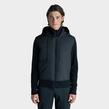 Black Alpine Hoodie front view on model