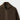 Dark Brown Men's Cool Cotton Sweater Jacket neck close up