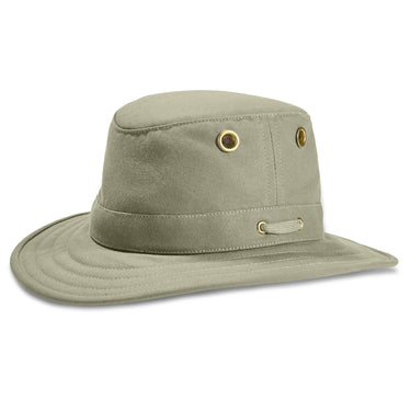 Khaki Olive T5 Cotton Duck Hat side view