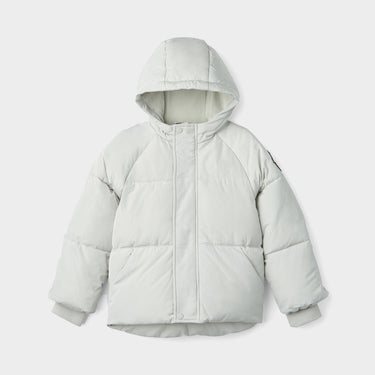 White Kids Alpine Puffer front view