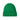 Bright Green Merino Toque back view
