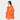 Orange Packable Quilted Anorak side view on model