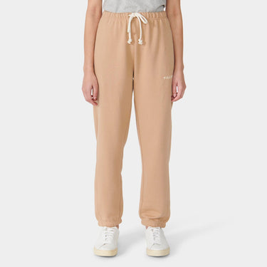 Camel Women's Organic French Terry Jogger front view on model