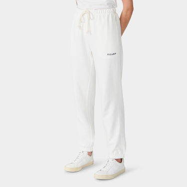 Off White Women's Organic French Terry Jogger side view on model