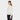 Cream Women's Stretch Merino Crew side view on model