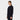 True Navy Women's Stretch Merino Crew side view on model