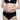 Black Organic Cotton 2-Pack High Rise front view on model