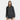 Black Women's Lightweight Ripstop Anorak front view on model hood on
