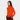 Orange Women's Stretch Merino Turtleneck side view on model